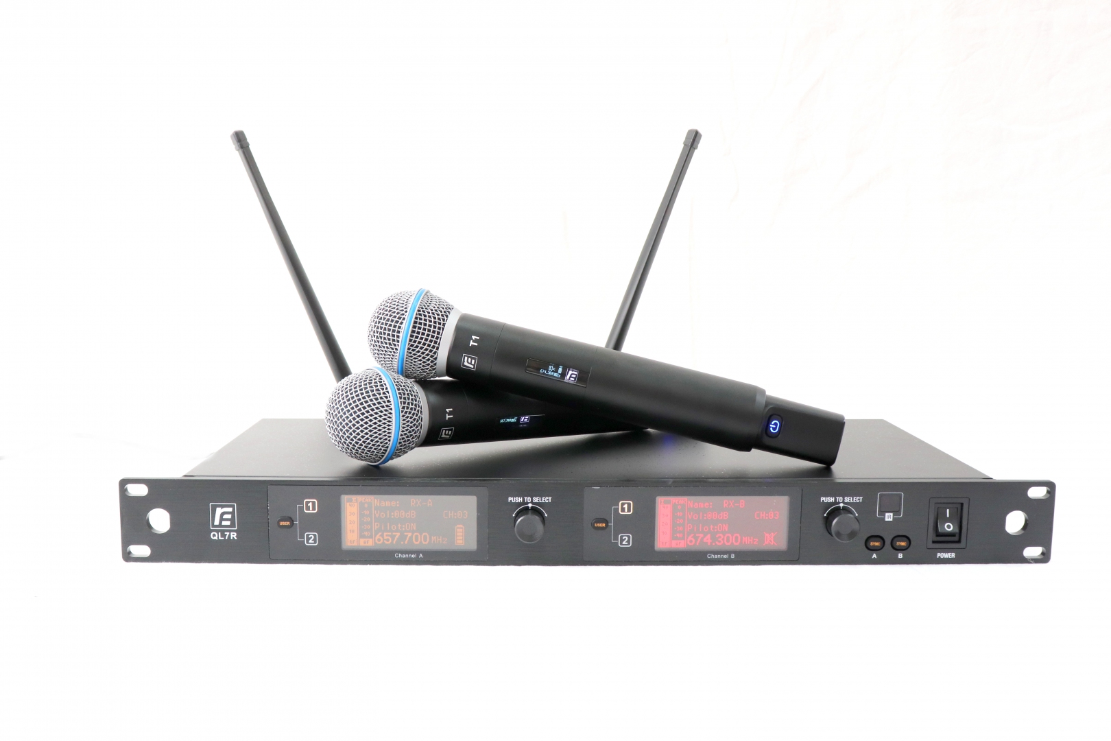 RFIntell QL7R/T1-A 651,800-683,400 МГц 2-канальная радиосистема с 2-мя ручными микрофонами в Владимирской области