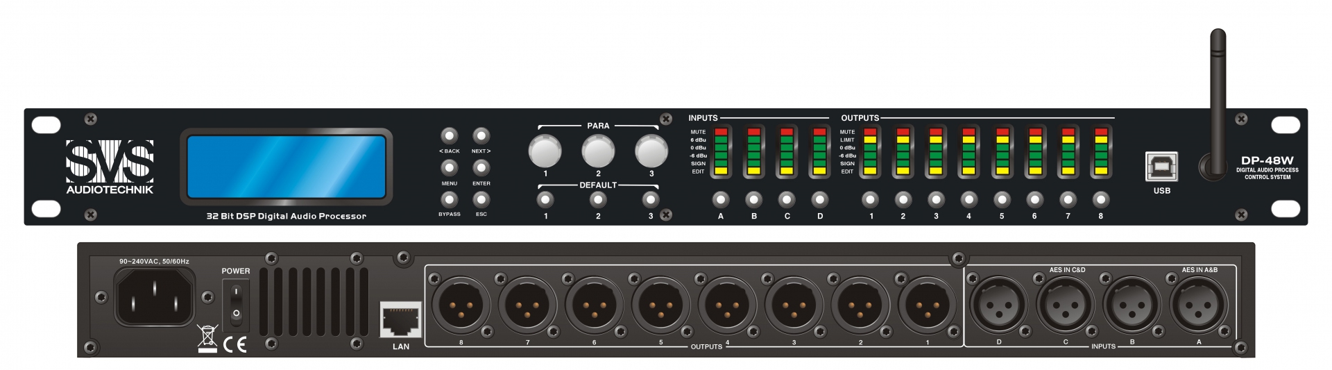 SVS Audiotechnik DP-48W Цифровой процессор: 4 входа 8 выходов в Владимирской области