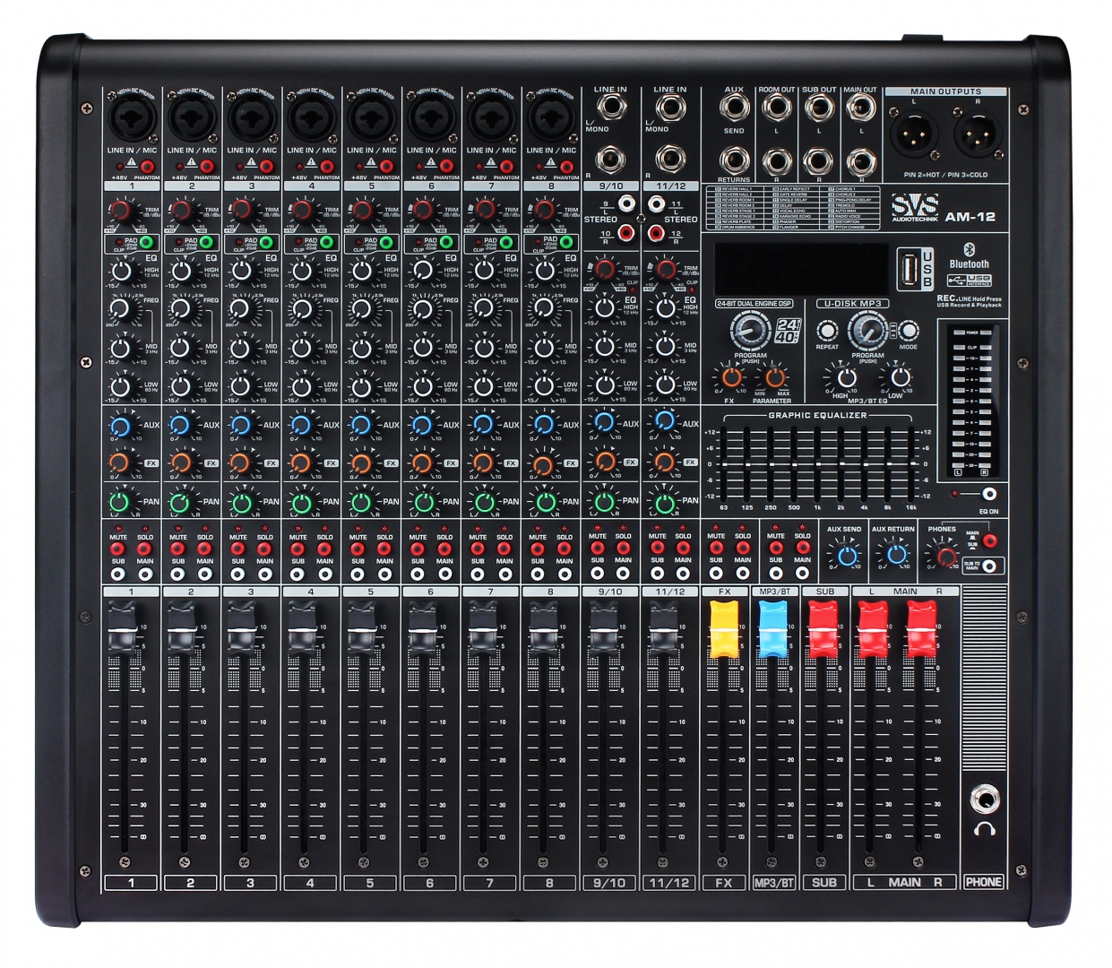 SVS Audiotechnik mixers AM-12 Микшерный пульт аналоговый, 12-канальный в Владимирской области