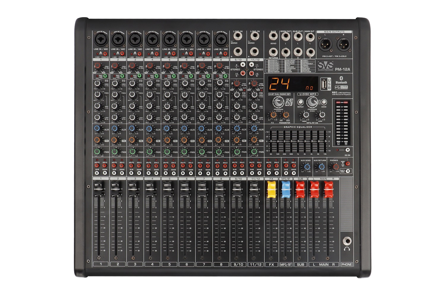 SVS Audiotechnik mixers PM-12A Активный аналоговый микшерный пульт, 12-канальный в Владимирской области